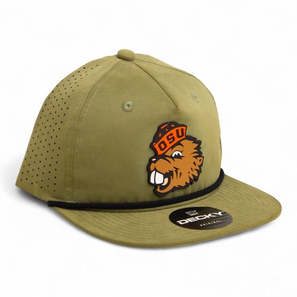 Oregon State Beavers Benny 3D Perforated Rope Hat- Loden/ Black - Picture 2 of 3